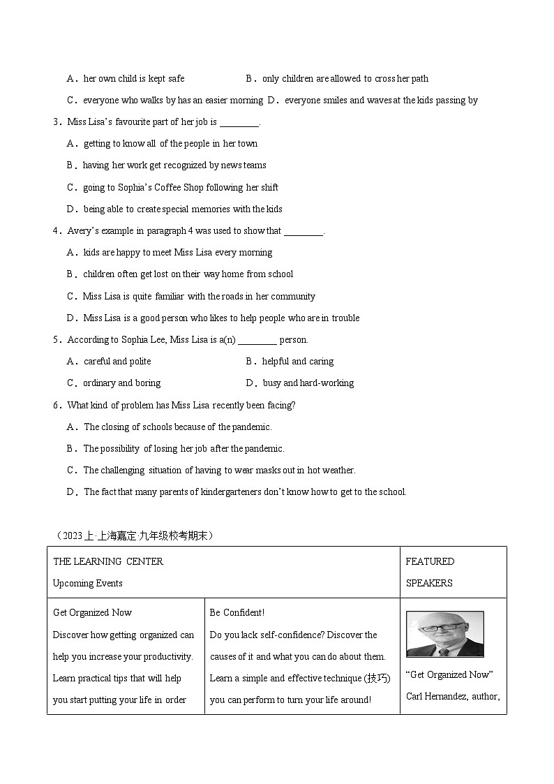 期末必考题型之阅读理解10篇-2023-2024学年九年级英语上册单元重难点易错题精练（牛津上海版）02