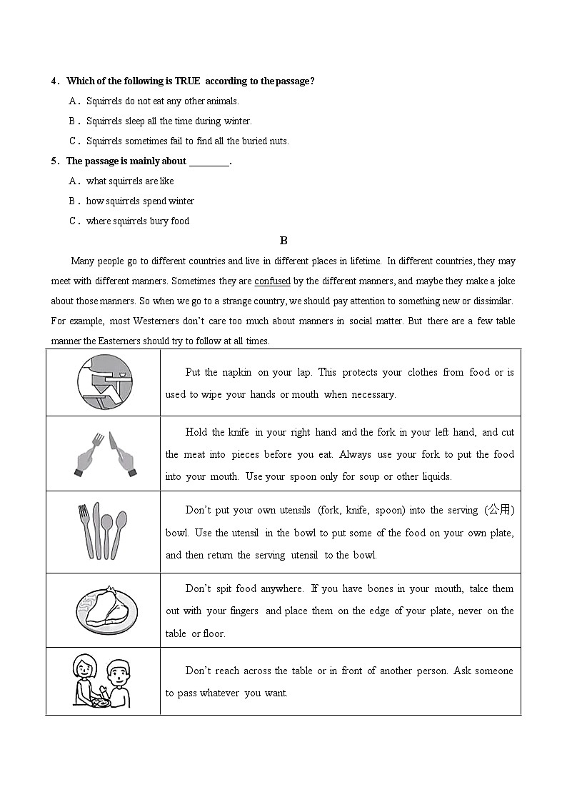 2023-2024学年度第一学期初四英语期中质量检测02