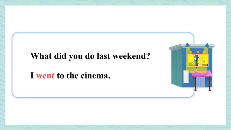 人教版七年级英语下册课件 Unit 12 What did you do last weekend？第3课时（Section A Grammar Focus-3c）06