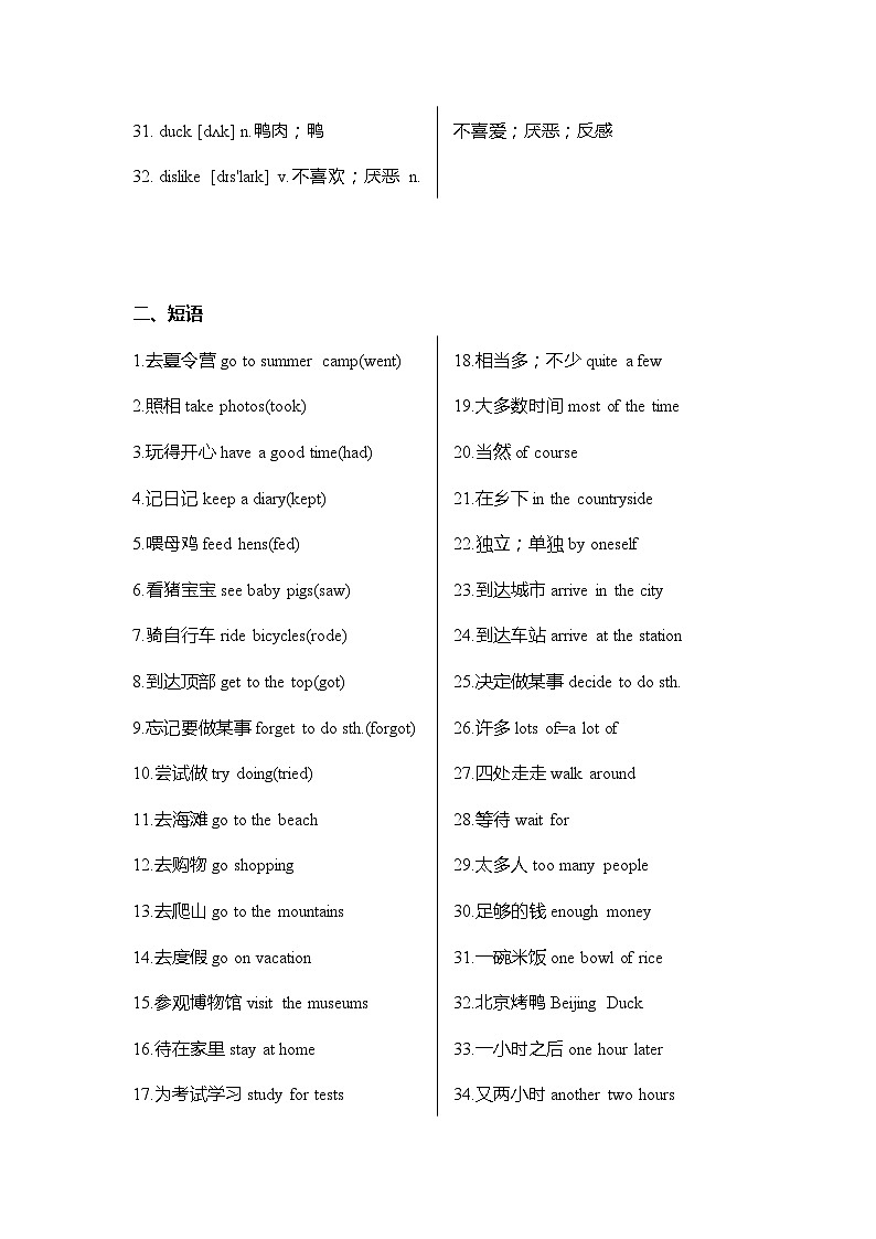 人教版八年级上册 Unit1 期末试题02