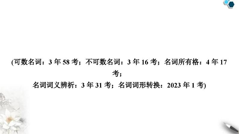 中考英语复习专题一词类考点一名词教学课件02