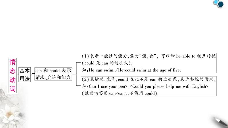 中考英语复习专题一词类考点二动词知识点3情态动词教学课件第3页