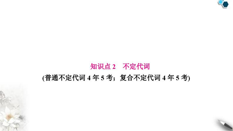 中考英语复习专题一词类考点四代词知识点2不定代词教学课件第1页