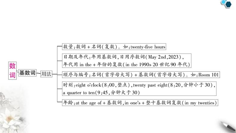 中考英语复习专题一词类考点五数词教学课件第4页