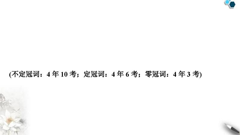 中考英语复习专题一词类考点八冠词教学课件第2页