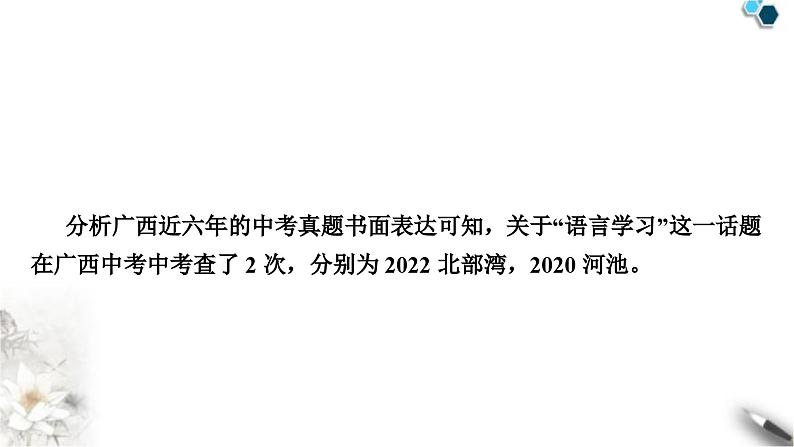 中考英语复习专题四书面表达话题写作指导(七)——语言学习教学课件第2页