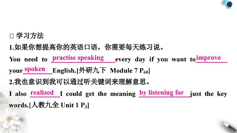 中考英语复习专题四书面表达话题写作指导(七)——语言学习教学课件第6页