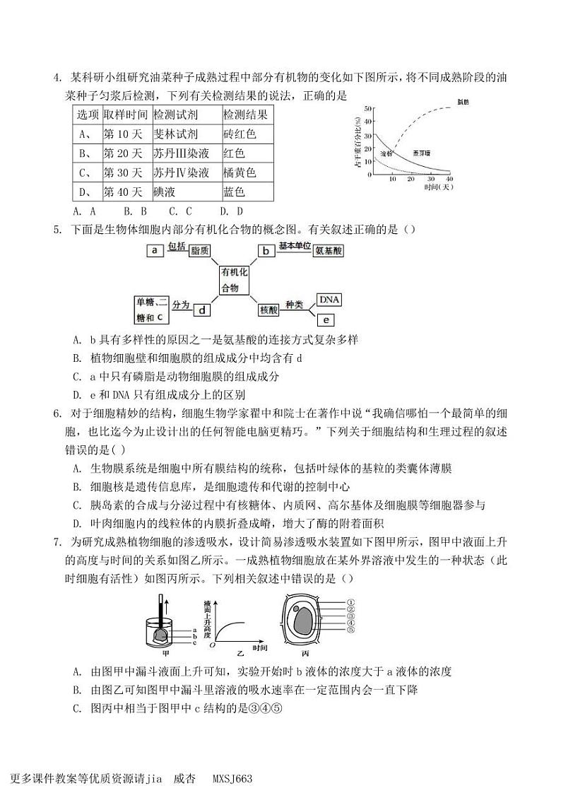云南省昆明市九县区2023－2024学年七年级上学期期末检测英语试题第2页
