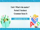 人教新目标版英语八年级下册Unit 1《What's the matter》Section A Grammar focus-4c 课件+音视频+语言点精讲精练(含答案)