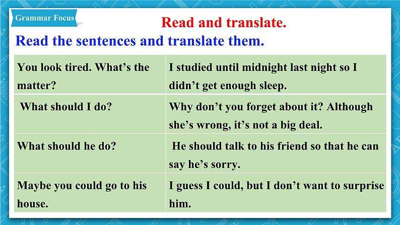 人教新目标版英语八年级下册Unit 4《 Why don't you talk to your parents》Section A Grammar focus-4课件+音视频+ 语言点精讲精练(含答案)07