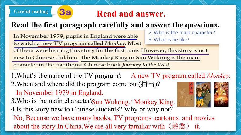 人教新目标版英语八年级下册Unit 6《 An old man tried to move the mountains.》Section A 3a-3c 课件+音视频+语言点精讲精练(含答案)08