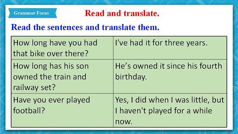 人教新目标版英语八年级下册Unit10 《I've had this bike for three years》Section A Grammar focus-4c课件+音视频+ 语言点精讲精练(含答案)05