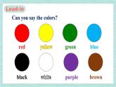人教版七年级英语上册课件 Starter Unit 3 What color is it？第1课时（1a-2e）