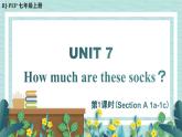 人教版七年级英语上册课件 Unit 7 How much are these socks？第1课时（Section A 1a-1c）