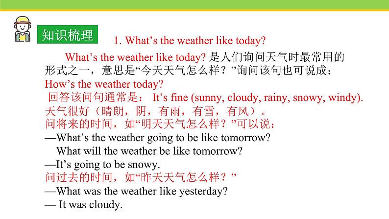 Unit 1 Lesson 1 How's the Weather  课件 冀教版英语八年级下册06