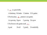 Unit 2 Lesson 9 Gardening with Mary  课件 冀教版英语八年级下册