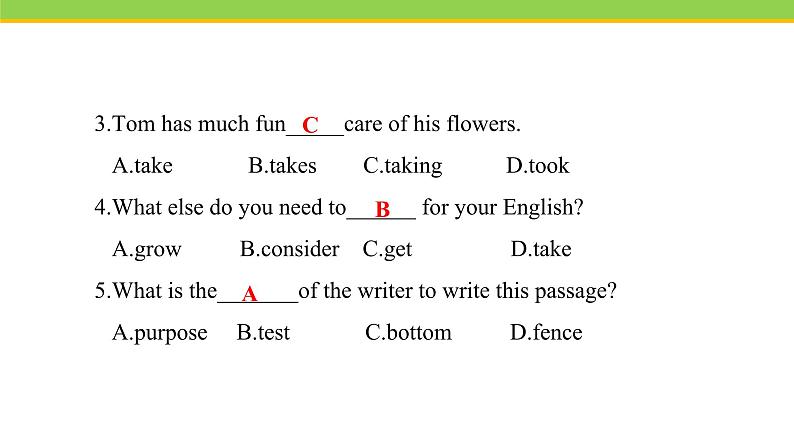 Unit 2 Lesson 10 Make Your Garden Grow!  课件 冀教版英语八年级下册第5页