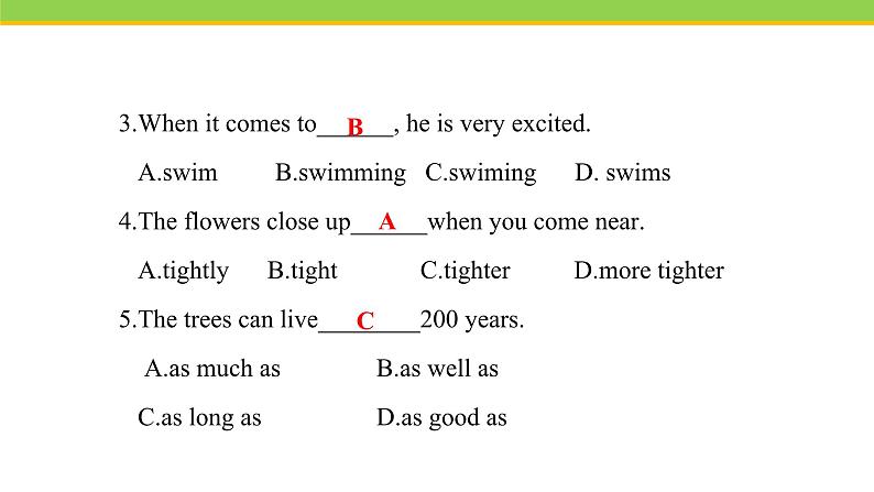 Unit 2 Lesson 11 Amazing plants  课件冀教版英语八年级下册第5页