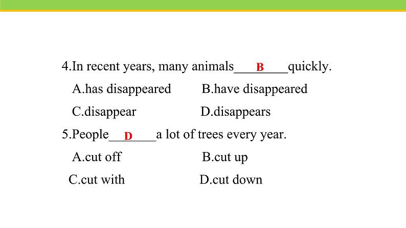 Unit 3 Lesson 17 Save the tigers  课件冀教版英语八年级下册05