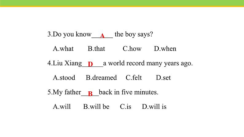 Unit 6 Lesson 31 Don’t fall, Danny! 课件 冀教版英语八年级下册第5页