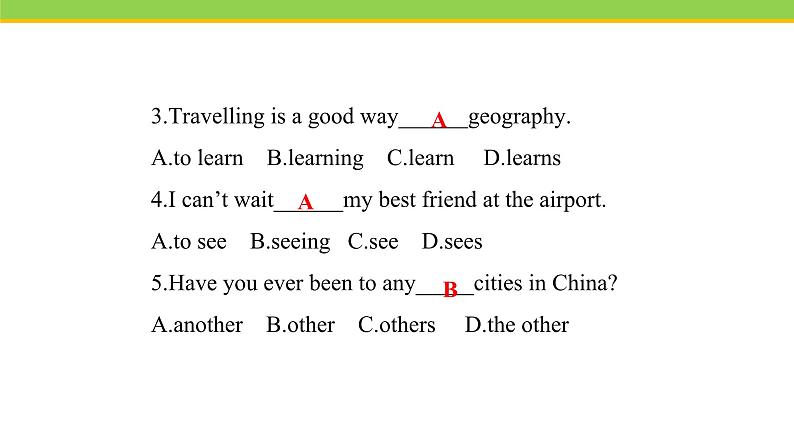 Unit 7 Lesson 37 Let’s Learn Geography! 课件冀教版英语八年级下册第5页