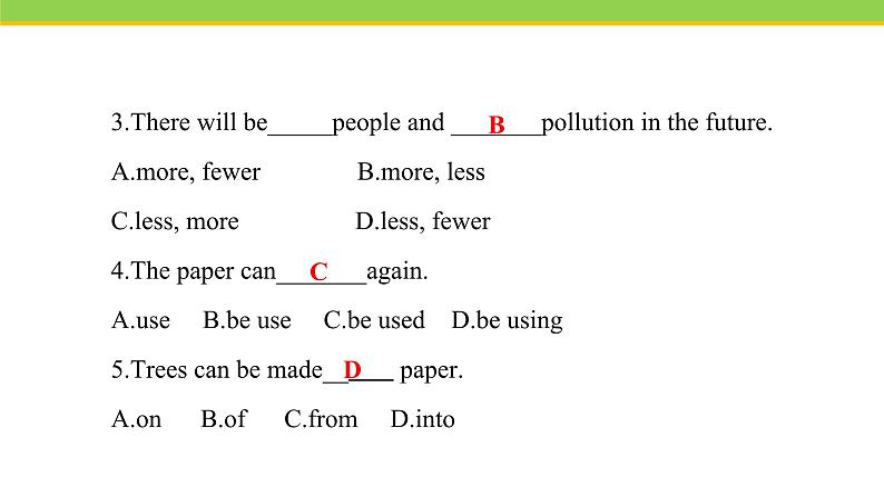 Unit 8 Lesson 45 Let’s Sort Garbage! 课件 冀教版英语八年级下册05