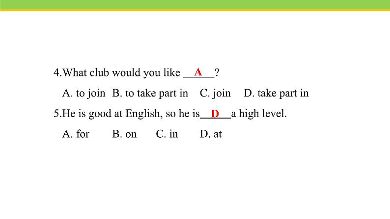 Unit 4 Lesson 20 Join Our Club ! 课件 冀教版英语七年级下册05