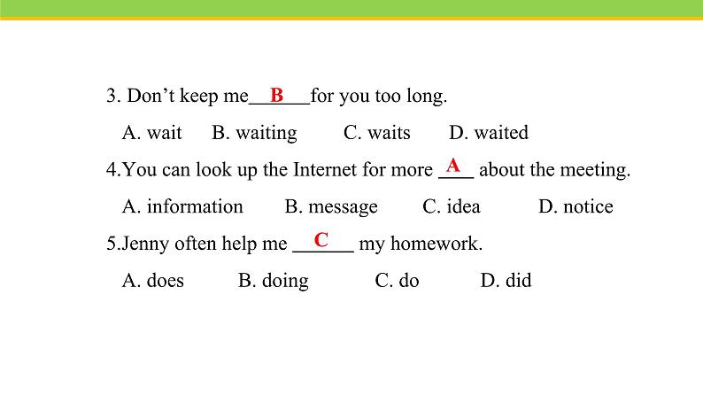 Unit 7 Lesson 38 Stay Healthy 课件冀教版英语七年级下册05