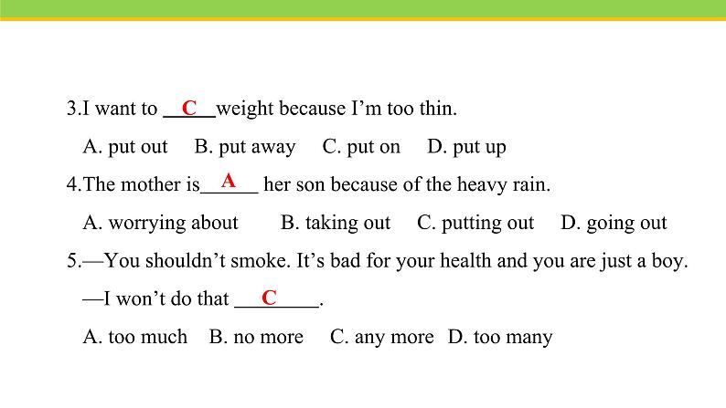 Unit 7 Lesson 40 Move Your Body 课件冀教版英语七年级下册06