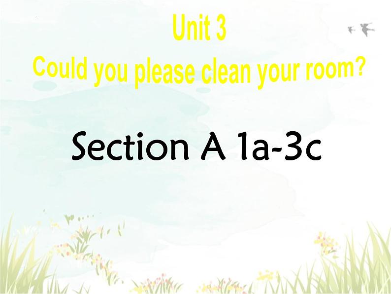 Unit 3 Section A 1a-3c  课件 2023-2024学年人教版八年级英语下册第1页