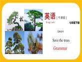 4.2 Grammar【课件】牛津版本 初中英语七年级下册Unit4 Save the trees