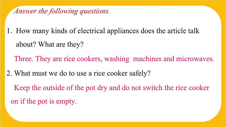 6.5 More practice【课件】牛津版本 初中英语七年级下册Unit6  Electricity第8页