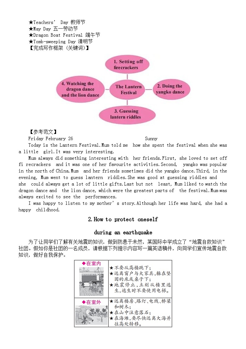 初中英语2024届中考复习热点话题作文练习与讲解系列0120（共五篇）第2页