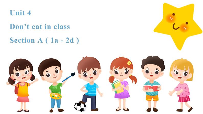 人教新目标英语七下Unit 4 Don't eat in class 第一课时 Section A (1a -2d)第1页