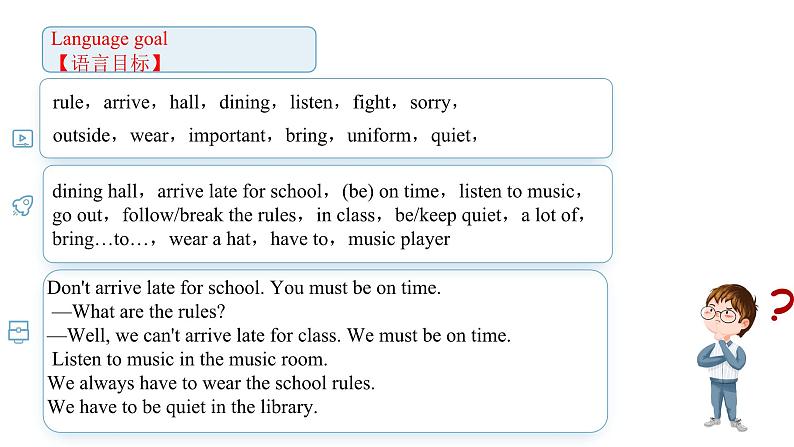 人教新目标英语七下Unit 4 Don't eat in class 第一课时 Section A (1a -2d)第3页