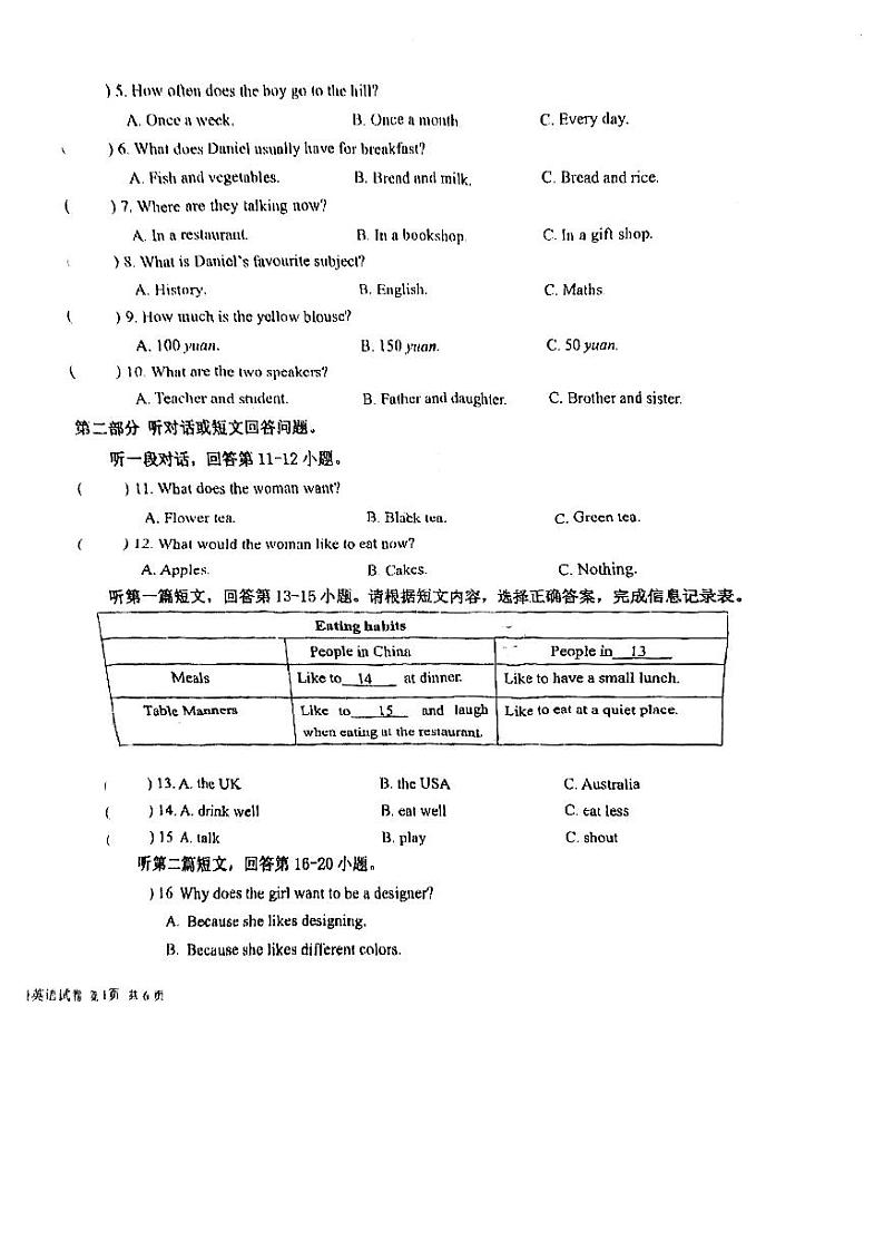 江苏省盐城市康居路初中教育集团2023-2024学年七年级上学期1月期末英语试题02
