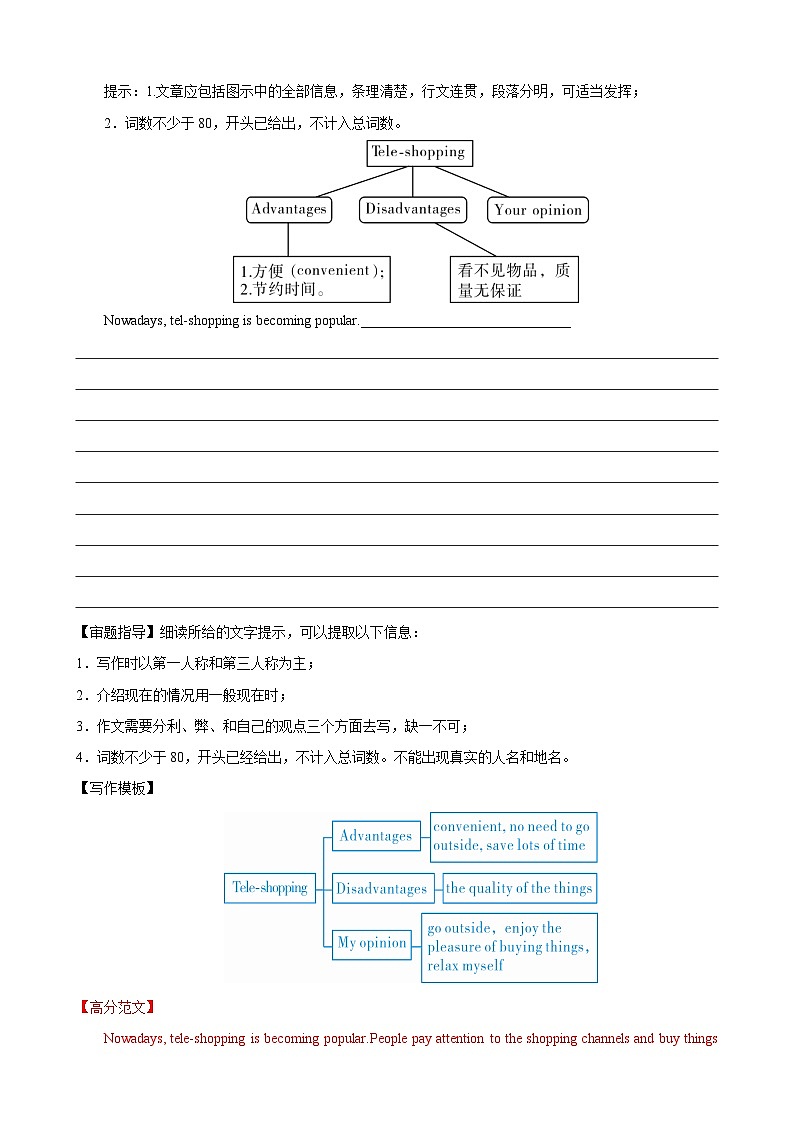 专题10.购物(词汇+句式+范文)-2024届中考英语作文复习素材（解析版）第3页