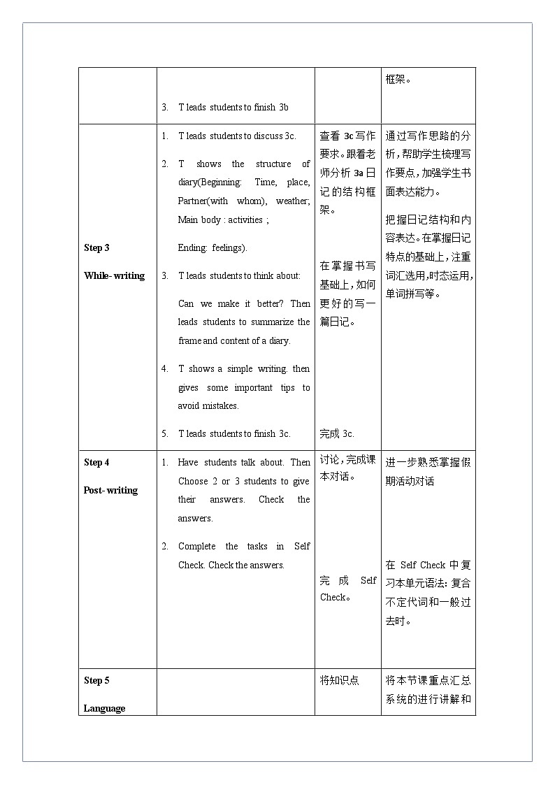 Unit 1 第5课时 Section B (3a-Self Check)(教学设计)-八年级英语上册同步备课系列（人教新目标Go For It!）03