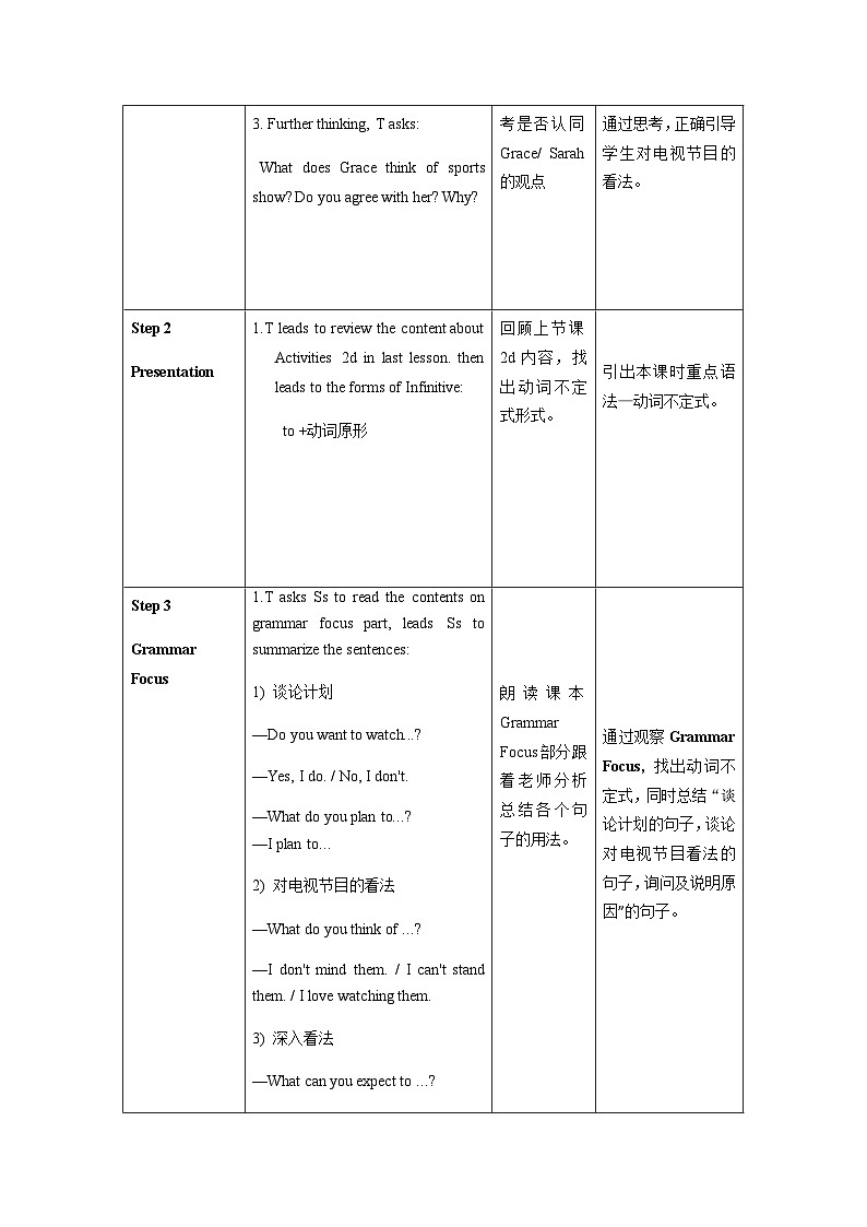 Unit 5 第2课时 Section A (Grammar Focus -3c)(教学设计)-八年级英语上册同步备课系列（人教新目标Go For It!）02