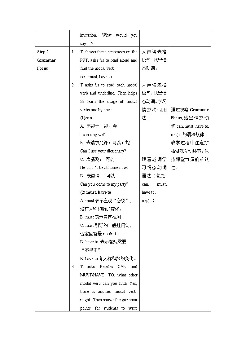 Unit 9 第2课时 Section A (Grammar Focus -3c)(教学设计)-八年级英语上册同步备课系列（人教新目标Go For It!）02
