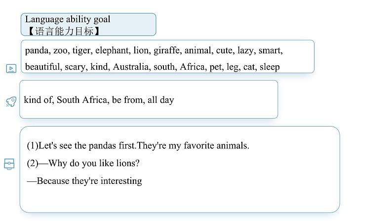 人教新目标英语七下Unit5 Why do you like pandas第一课时 Section A (1a-2d)第2页