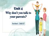 人教版初中英語八下Unit4《Why don't you talk to your parents》SectionA(2d&GF-4c) 語法課課件+素材