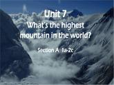 人教版初中英语八下Unit7《What's the highest mountain in the world》SectionA(1a~2c) 听说课件+素材
