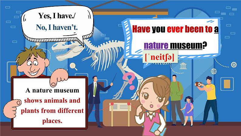 人教版初中英语八下Unit9《Have you ever been to a museum》SectionA(1a-2c) 听说课课件+素材05