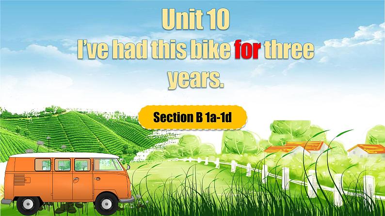 人教版初中英语八下Unit10《I've had this bike for three years》SectionB(1a-1d) 听说课件+素材02