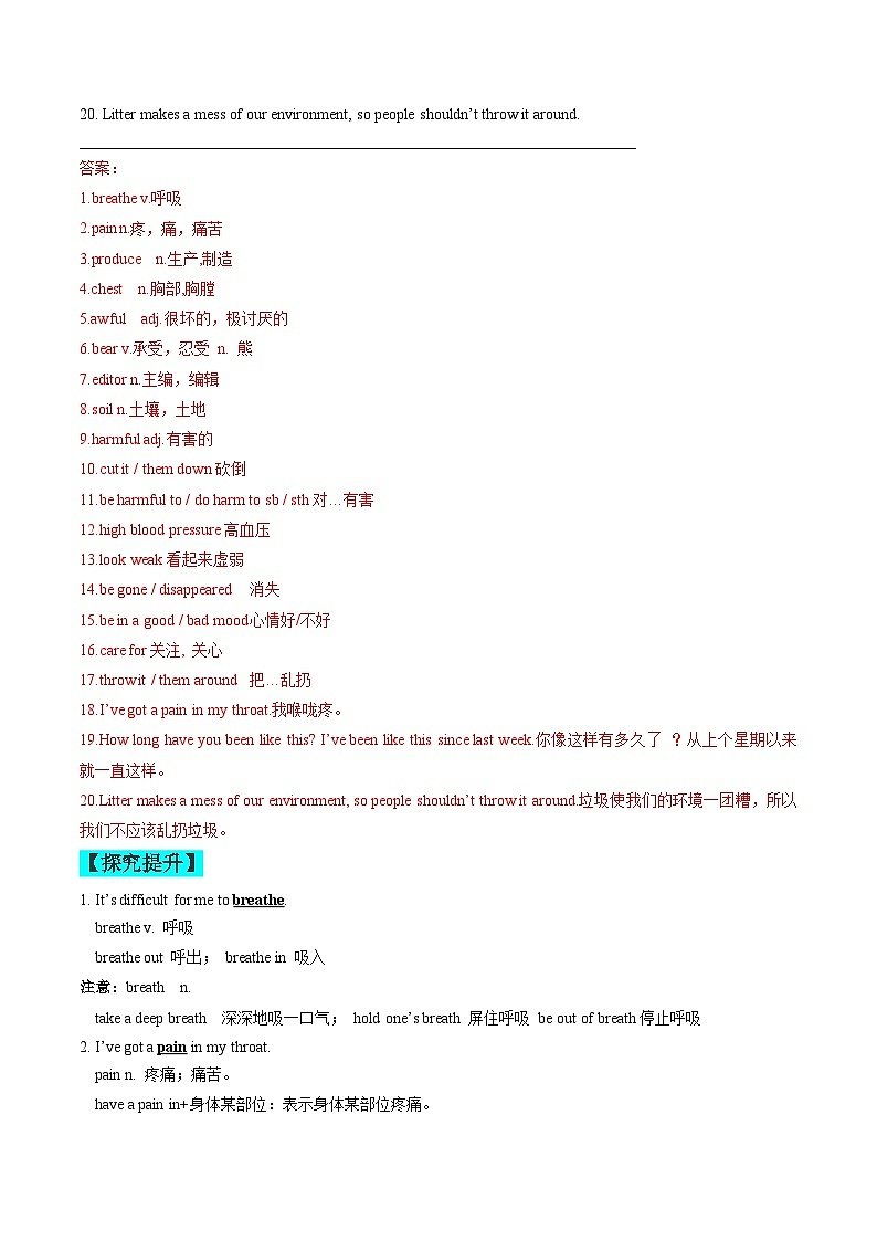 【同步练习】仁爱版 初中英语 九年级上册 Unit 2 Topic 1 Section B练习（含答案）02