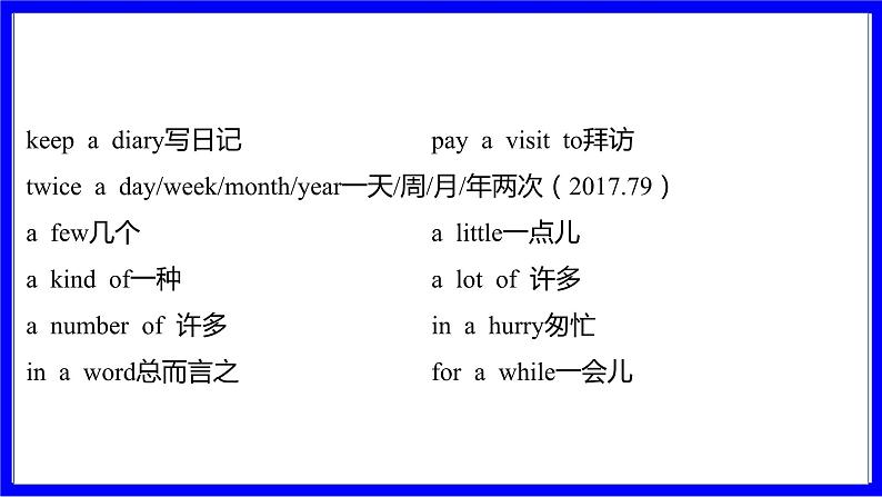 人教版英语中考复习考点研究 二部分 语法专题精讲练 专题十 冠词（必考_1道） PPT课件08