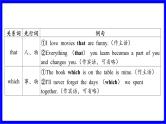 人教版英语中考复习考点研究 二部分 语法专题精讲练 专题十四 主从复合句（必考）  命题点3 定语从句 PPT课件