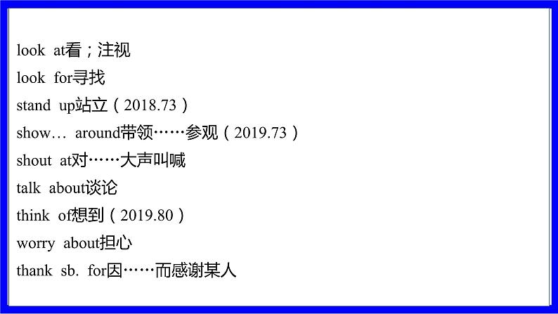 人教版英语中考复习考点研究 二部分 语法专题精讲练 专题十一 介词（必考）  命题点2 介词短语及搭配 PPT课件第7页