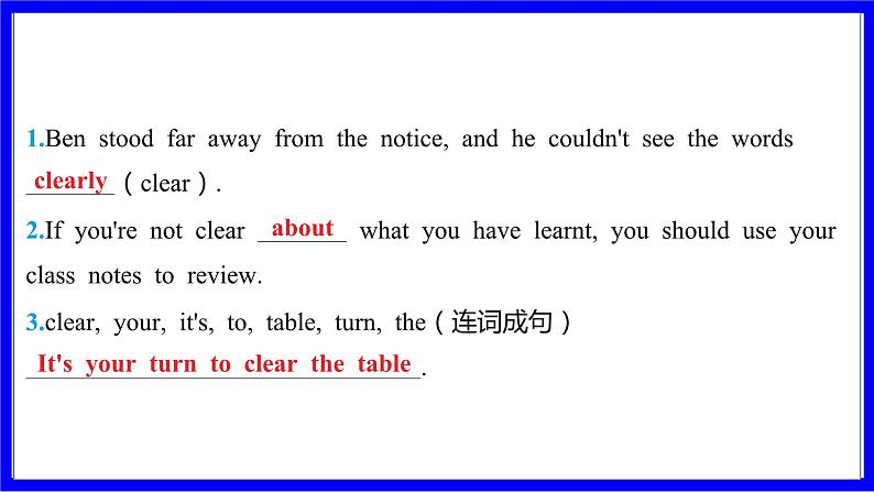 冀教版英语中考复习考点研究 第一部分 教材重点精讲练 七年级（下） Unit 6 PPT课件第3页